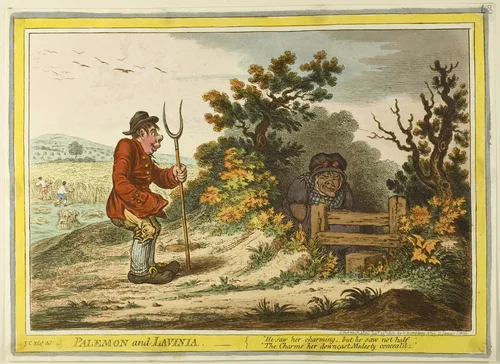 Palemon and Lavinia by James Gillray, print, 1805