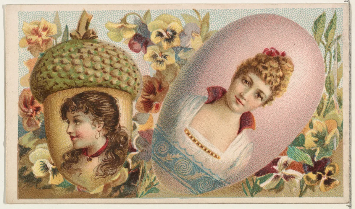 Acorn, from the Miniature Novelties series (N120) issued by Duke Sons & Co. to promote Honest Long Cut Tobacco by W. Duke, Sons & Co., print, 1891