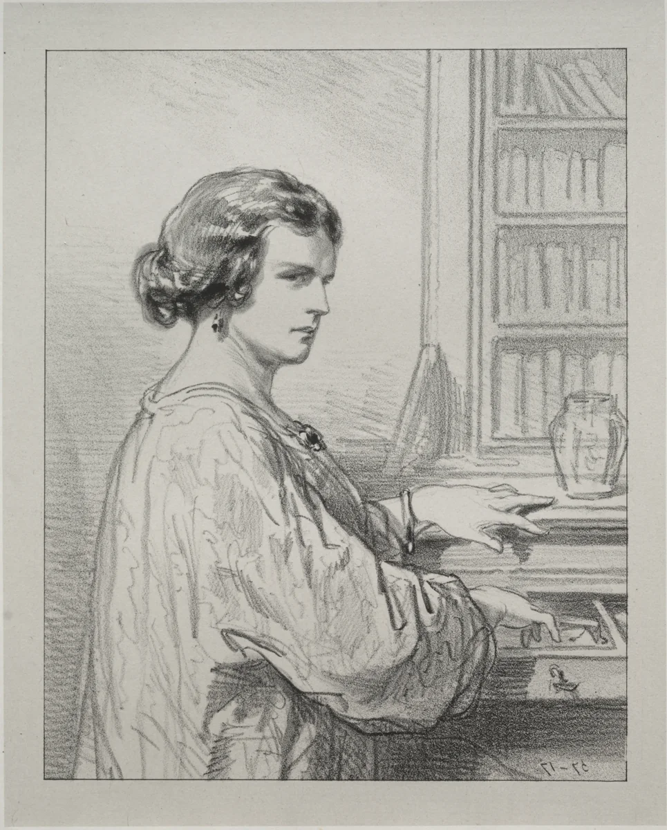 Par-ci, par-lá: The Boudoir key opens many secrets by Paul Gavarni, print, 1854-1856