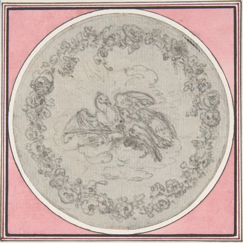 Design for a Box-Lid by Hubert François Gravelot, drawing, 1710-1773