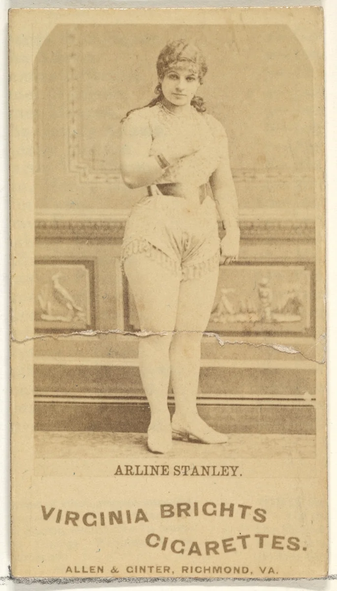 Arline Stanley, from the Actors and Actresses series (N45, Type 1) for Virginia Brights Cigarettes by Allen & Ginter, photograph, 1885-1891