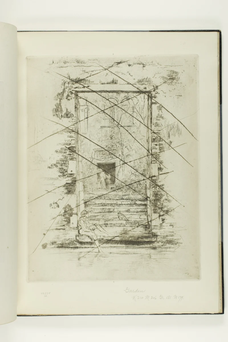 The Garden by James McNeill Whistler, print, 1879-1880