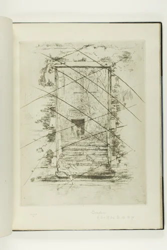 The Garden by James McNeill Whistler, print, 1879-1880