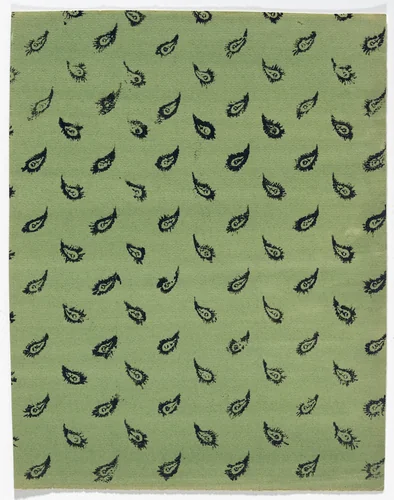 Endpaper with Feather Design by German 19th Century, print, 1800-1899
