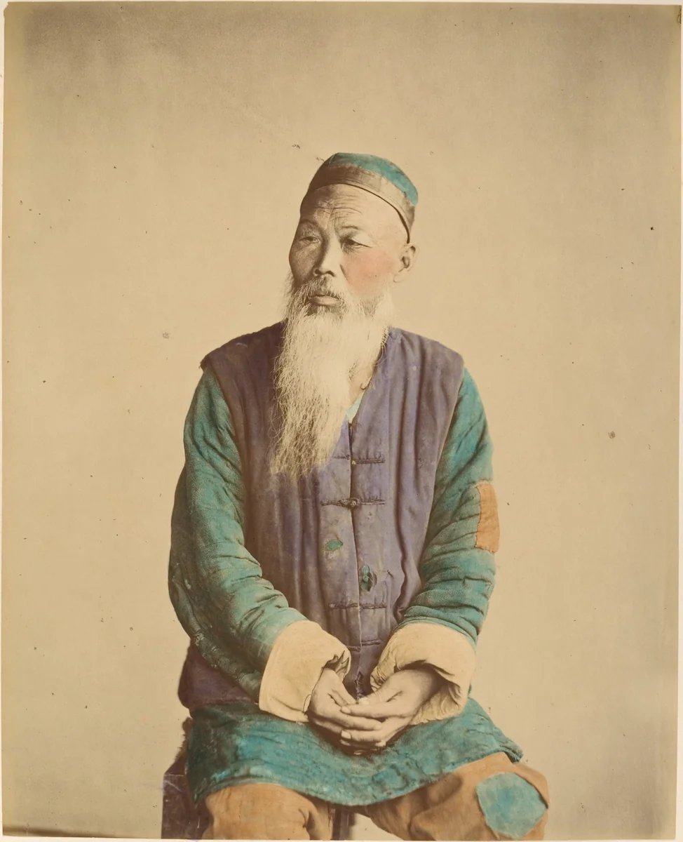 Vieux mendiant by Raimund von Stillfried, photograph, 1870-1879