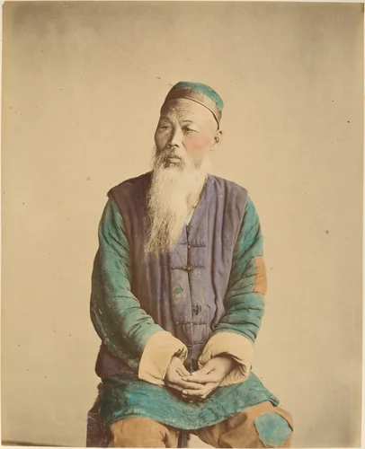 Vieux mendiant by Raimund von Stillfried, photograph, 1870-1879