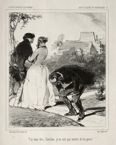Faite et Gestes du Propriétaire by Paul Gavarni, print, 1824-1866