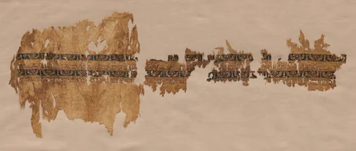 Tiraz with gold, probably from a wide sleeve by Unknown, textile, 1013-1020