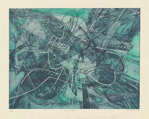 Witches' Sabbath by Stanley William Hayter, print, 1958