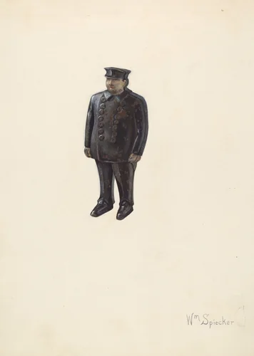 Bank: Policeman by William Spiecker, index of american design, 1937