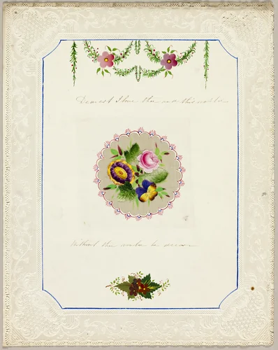 Dearest I Love Thee (valentine) by Unknown Artist, other, 1840-1850