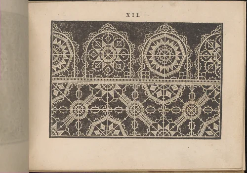 Prima Parte de' Fiori, e Disegni di varie sorti di Ricami Moderni, page 12 (recto) by Giovanni Battista Ciotti, book, 1591