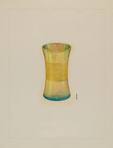 Table Glass by Emilio Zito, index of american design, 1940