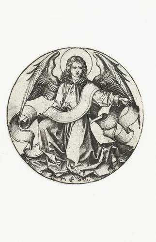 Symbolen van de vier evangelisten by Unknown, print, 1470-1491