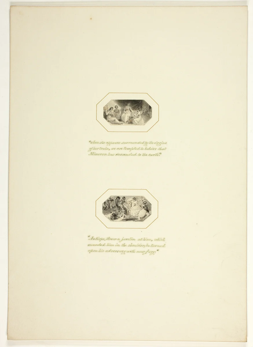Study for a plate from Telemachus by Thomas Stothard, drawing, 1793-1803