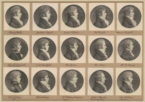 Saint-Mémin Collection of Portraits, Group 46 by Charles B. J. Févret de Saint-Mémin, volume, 1807-1809