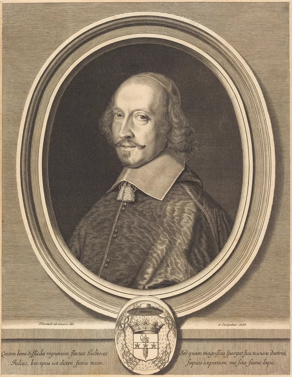 Cardinal Jules Mazarin by Robert Nanteuil, print, 1658