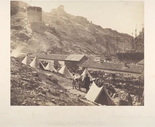 The Genoese Castle, Balaklava by Roger Fenton, photograph, 1855