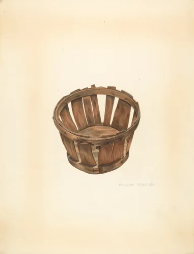 Strawberry Basket by William Spiecker, index of american design, 1937