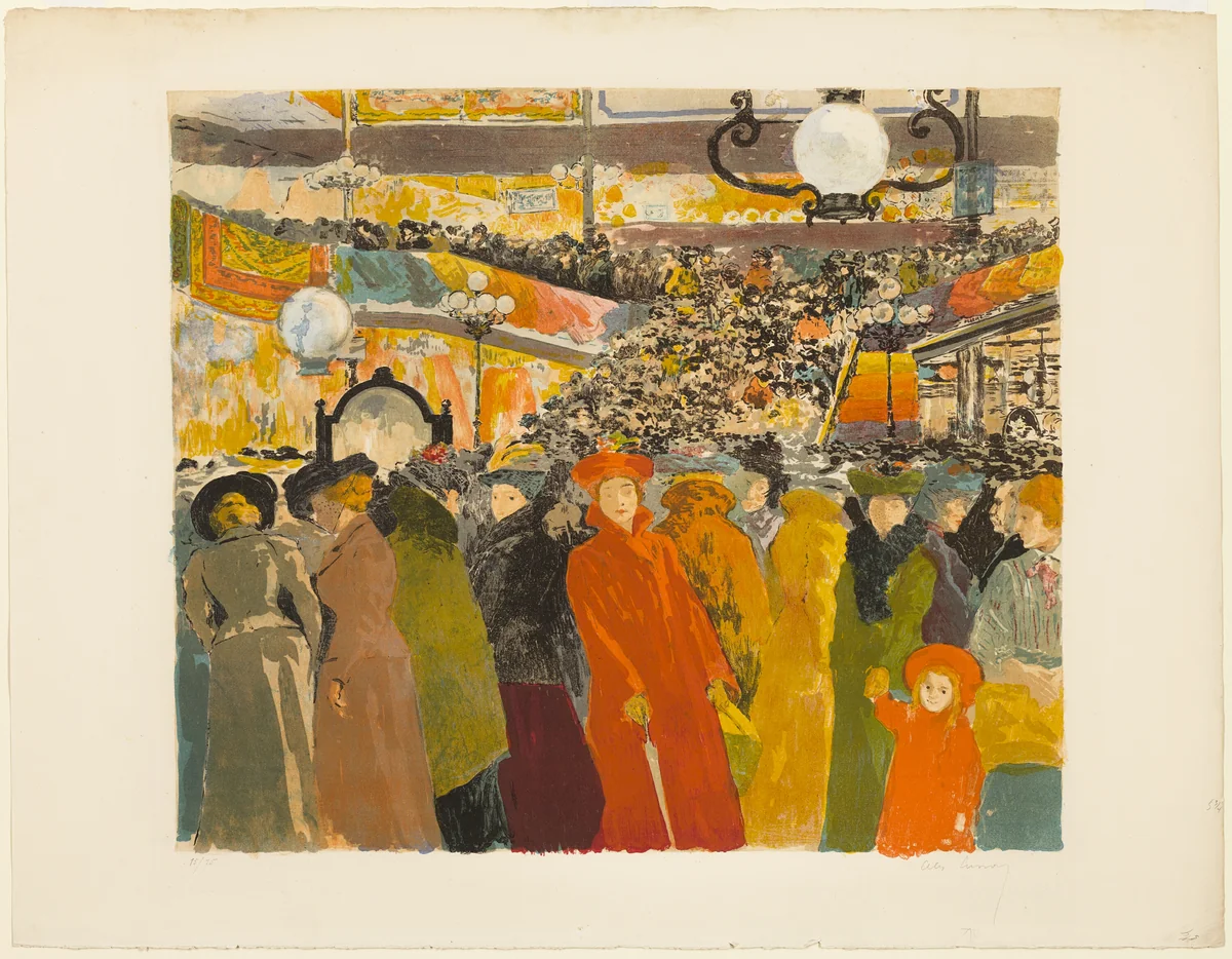 Le magazin de nouveautes by Alexandre Lunois, print, 1902