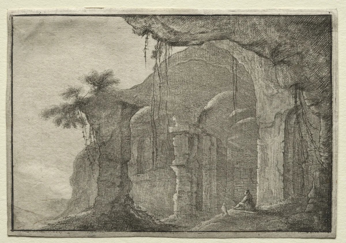 Ruins of an Amphitheatre by Gillis Neyts, print, 1643-1681