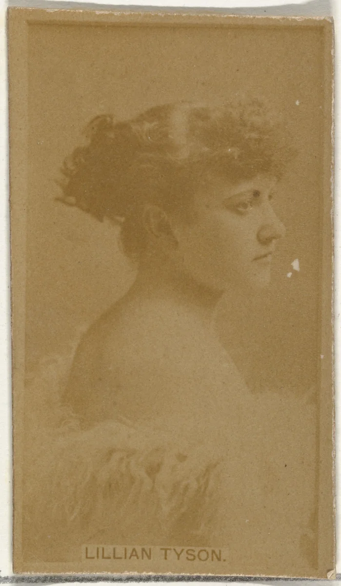 Lillian Tyson, from the Actors and Actresses series (N145-8) issued by Duke Sons & Co. to promote Duke Cigarettes by W. Duke, Sons & Co., photograph, 1890-1895