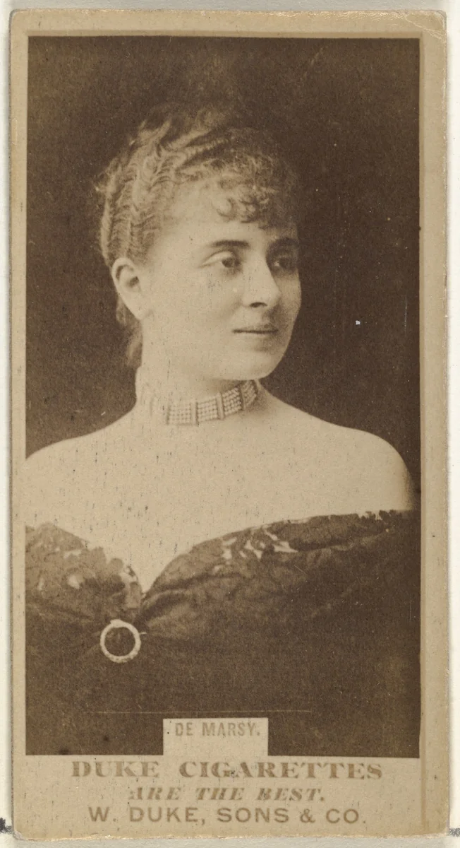 De Marsy, from the Actors and Actresses series (N145-7) issued by Duke Sons & Co. to promote Duke Cigarettes by W. Duke, Sons & Co., photograph, 1880-1889
