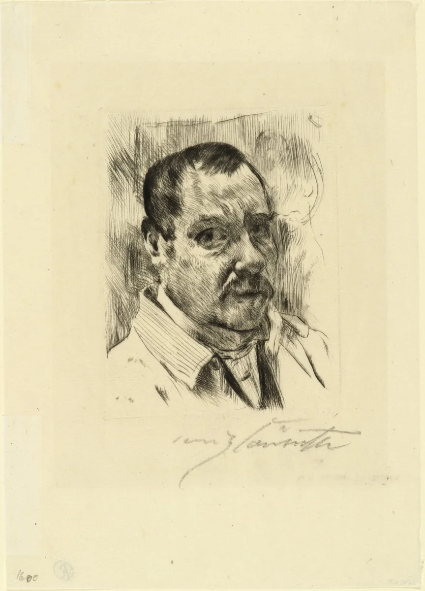 Self-Portrait (Selbstbildnis) by Lovis Corinth, print, 1914