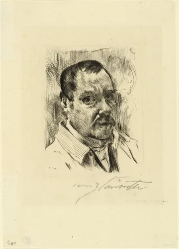 Self-Portrait (Selbstbildnis) by Lovis Corinth, print, 1914