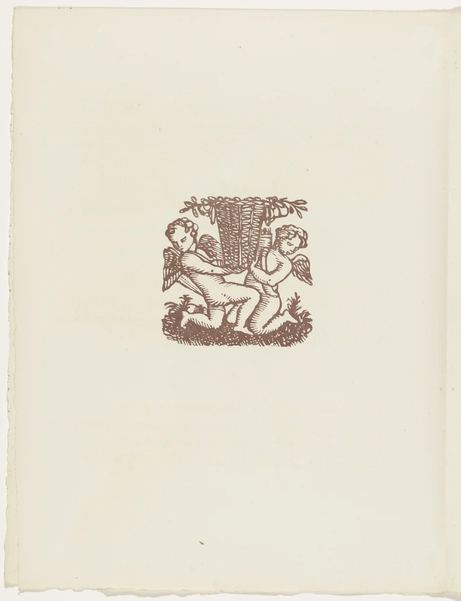 Vignette (folio 41 verso) from Les Amours (The Loves) by Émile Bernard, illustrated book, 1915