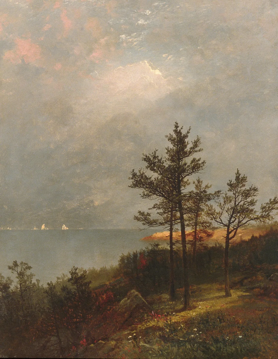 Gathering Storm on Long Island Sound by John Frederick Kensett, artwork, 1872
