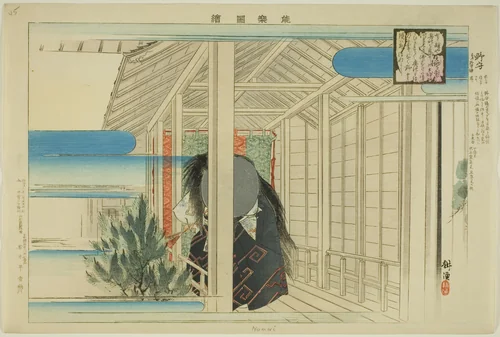 Nomori, from the series "Pictures of No Performances (Nogaku Zue)" by Tsukioka Kogyo, print, 1893-1903