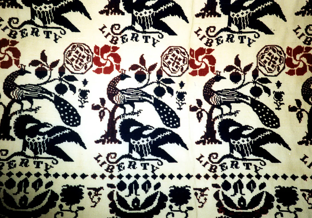 Coverlet by United States, textile, 1840-1845