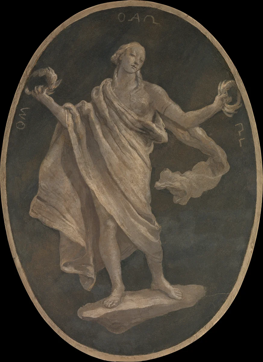 Allegorical Figure Representing a Virtue, Possibly Patriotism by Giovanni Battista Tiepolo, painting, 1760
