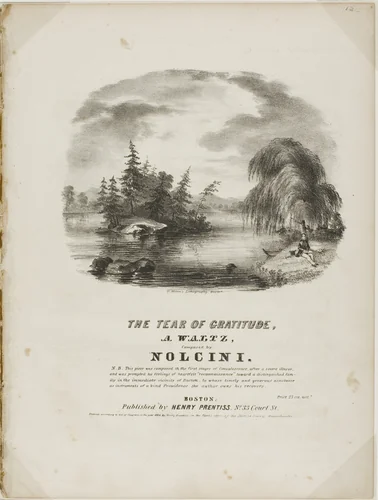 The Tear of Gratitude by Thomas Moore, print, 1848