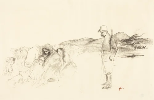 En Grèce (In Greece) by Jean-Louis Forain, print, 1897