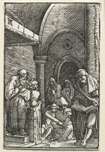 The Fall and Redemption of Man: Christ Disputing with the Doctors by Albrecht Altdorfer, print, 1510-1520