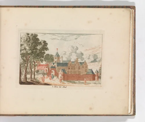 ' 't Huis ter Nood', in: Tooneel Der Voornaamste Nederlands Huizen, En Lust Hoven, Naar T Leven Afgebeeld by Carel Allard, book, 1660-1693