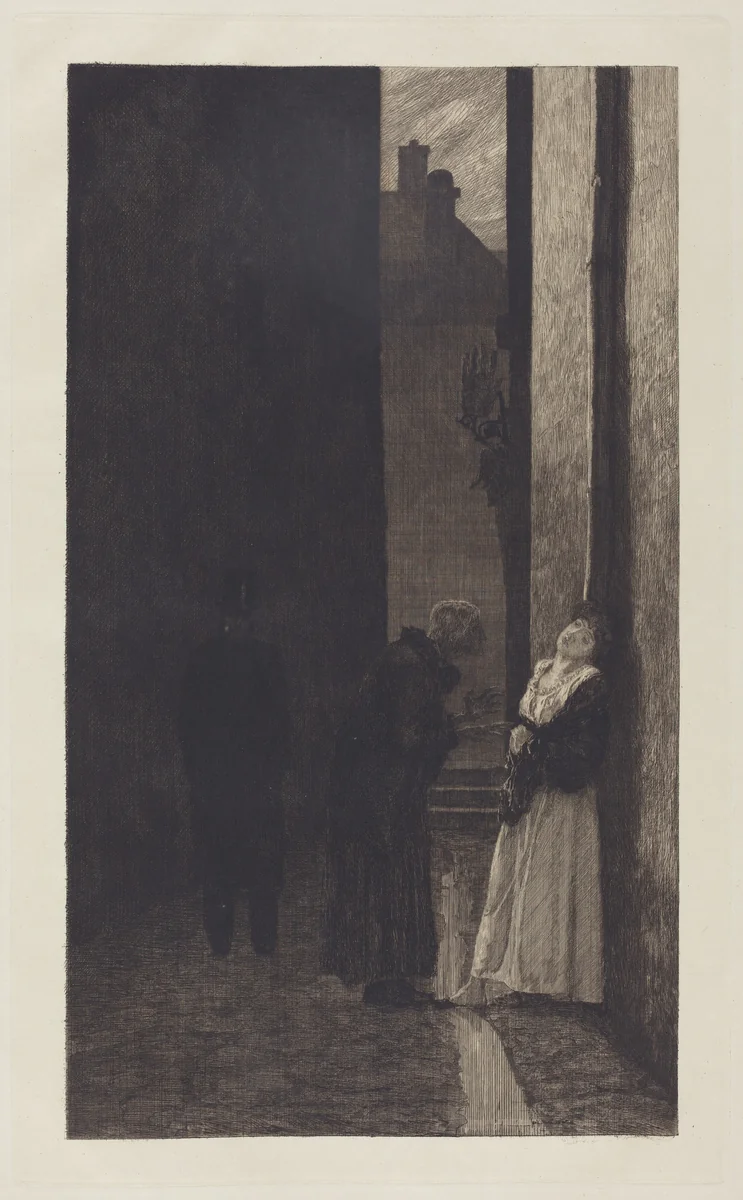 Ein Schritt (A Step) by Max Klinger, portfolio, 1883
