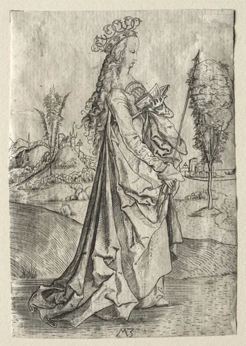 St. Ursula by Master MZ, print, 1500-1503