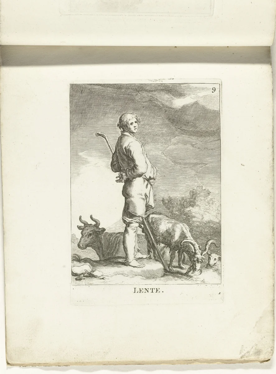 Lente by Frederick Bloemaert, print, 1700-1800