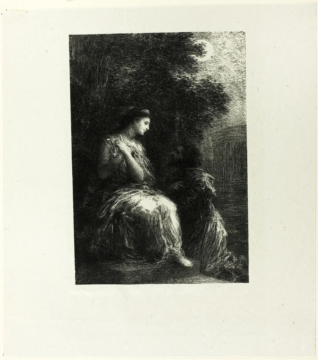Duet of the Trojans, seventh plate by Henri Fantin-Latour, print, 1903