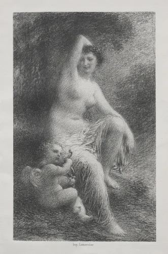 Venus and Cupid by Henri Fantin-Latour, print, 1892