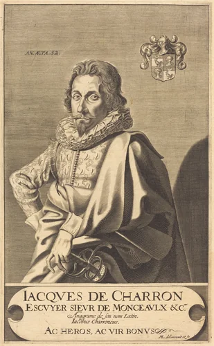 Jacques de Charron by Michel Lasne, print, 1590-1667