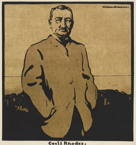 Twelve Portraits: Cecil Rhodes by William Nicholson, print, 1899
