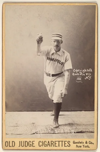 Moffet, Pitcher, Indianapolis, from the series Old Judge Cigarettes by Goodwin & Company, photograph, 1888