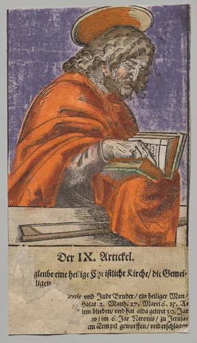 James the Less from Christ, the Apostles, and Saint Paul by Lucas Cranach, print, 1563-1564