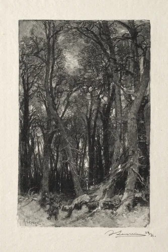 Le Bas Bréau by Auguste Louis Lepère, print, 1887