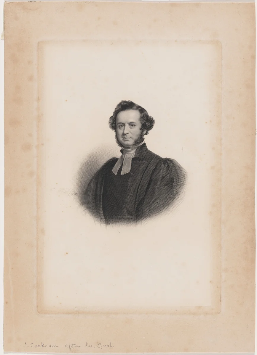Clergyman (?) by J. Cochran, print, 1800-1880