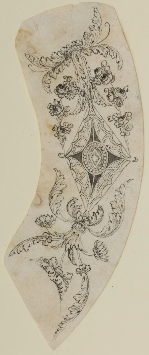 Design for the Decoration of Firearms by Nicolas Noël Boutet, drawing, 1772-1830
